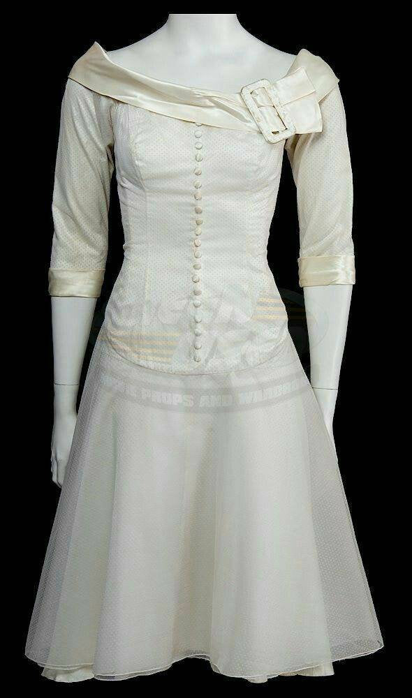 white designer dress